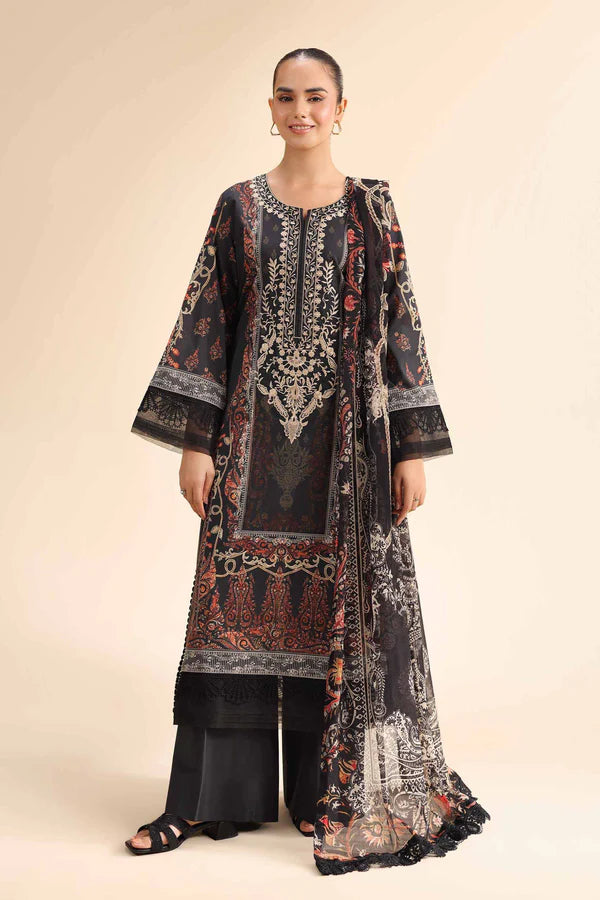 3 Piece - Digital Printed Embroidered Suit - 42501054