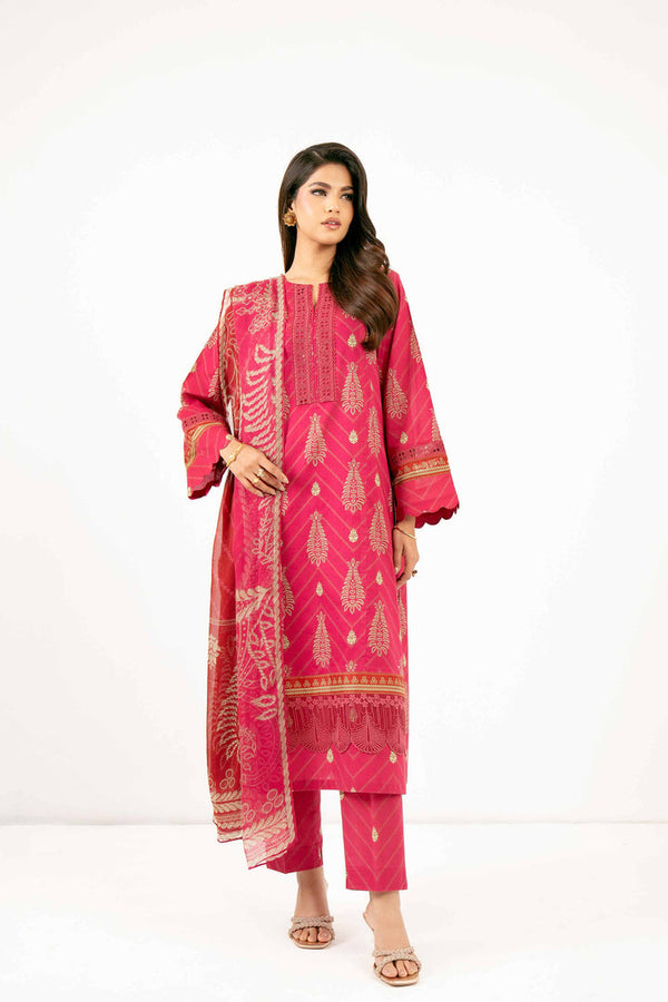 3 Piece - Printed With Laces Suit - 42501335