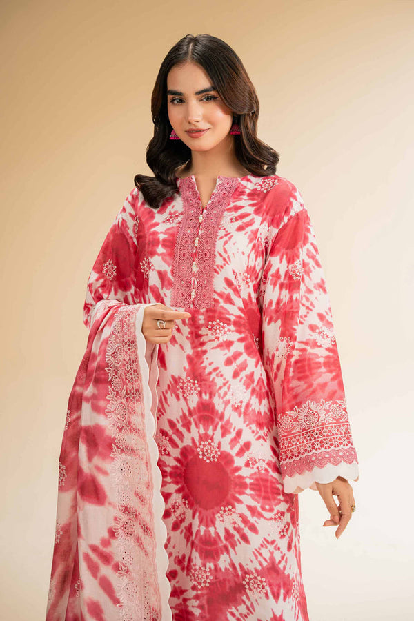 3 Piece - Digital Printed Embroidered Suit - 42501337